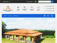 Tablet Screenshot of imobiliariamonteiro.com.br